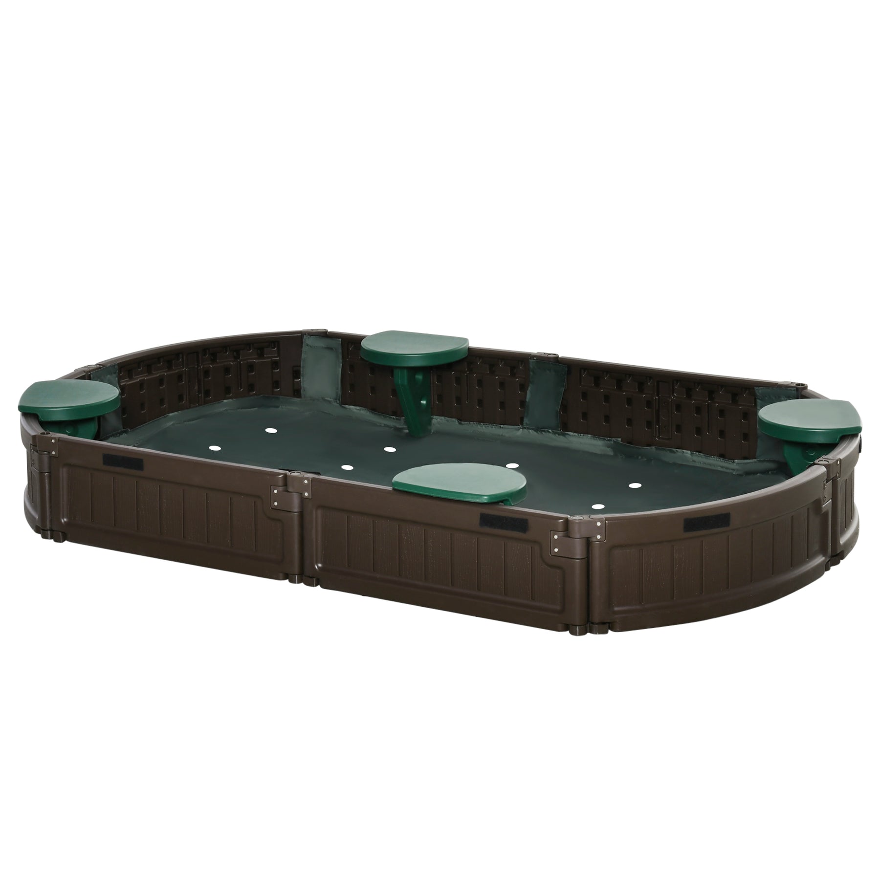 Streamdale Kinder Outdoor Sandbox mit Bezug Gartenbett