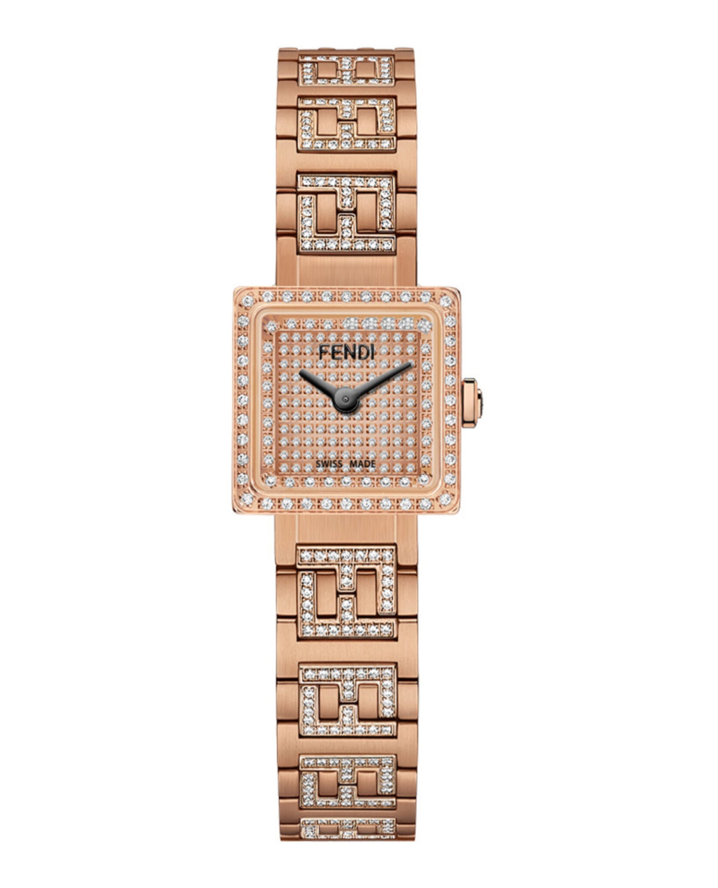 Für immer Fendi Quadratisch Diamant Uhr