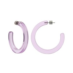 Midi-Hoops in klarer Iris
