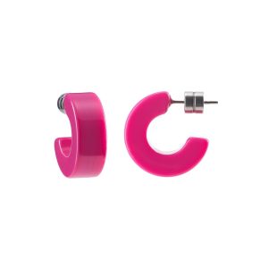 Muse Hoops in Neon rosa