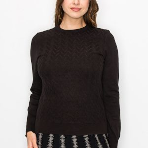 Weicher Chevron Muster Pullover