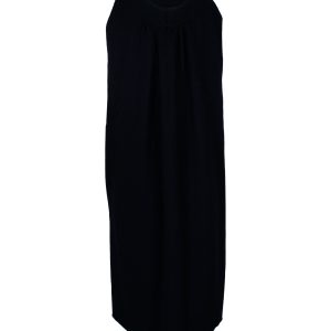 Oscar De La Renta ärmelloses Kleid aus schwarzer Wolle 7703693328444