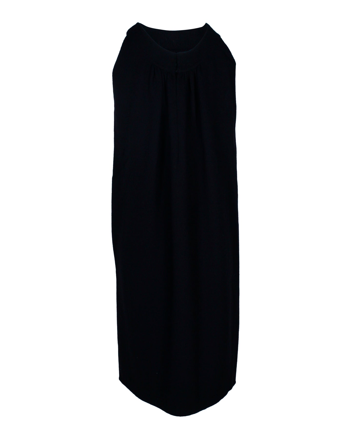 Oscar De La Renta – Kleid aus schwarzer Wolle