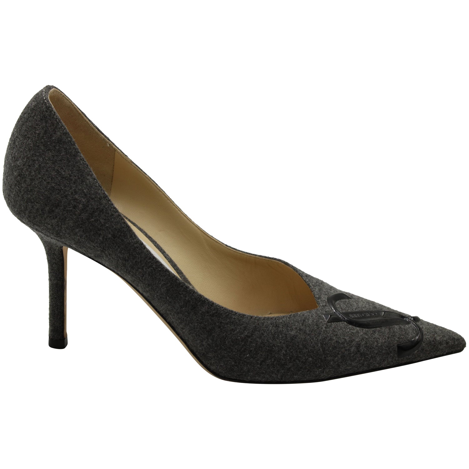 Jimmy Choo Pumps von Love Decollete aus grauer Wolle