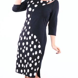 Polka Dot Kleid in schwarz