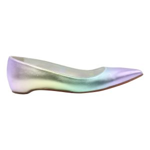 Christian Louboutin Kate Napa Ballerinas mit irisierender roter Sohle aus mehrfarbigem Leder
