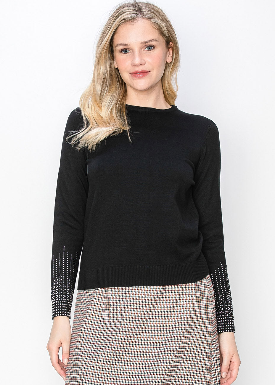 Sparkle Ärmel Strick Top