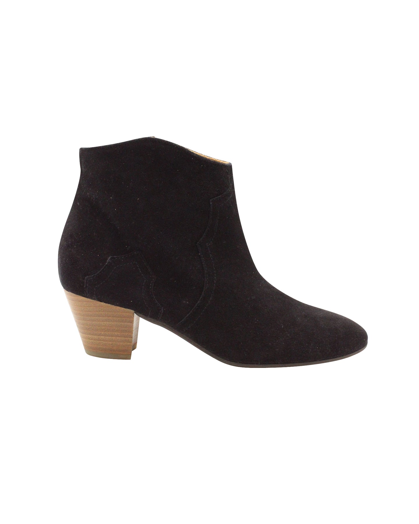 Isabel Marant Dicker Stiefeletten aus schwarzem Wildleder