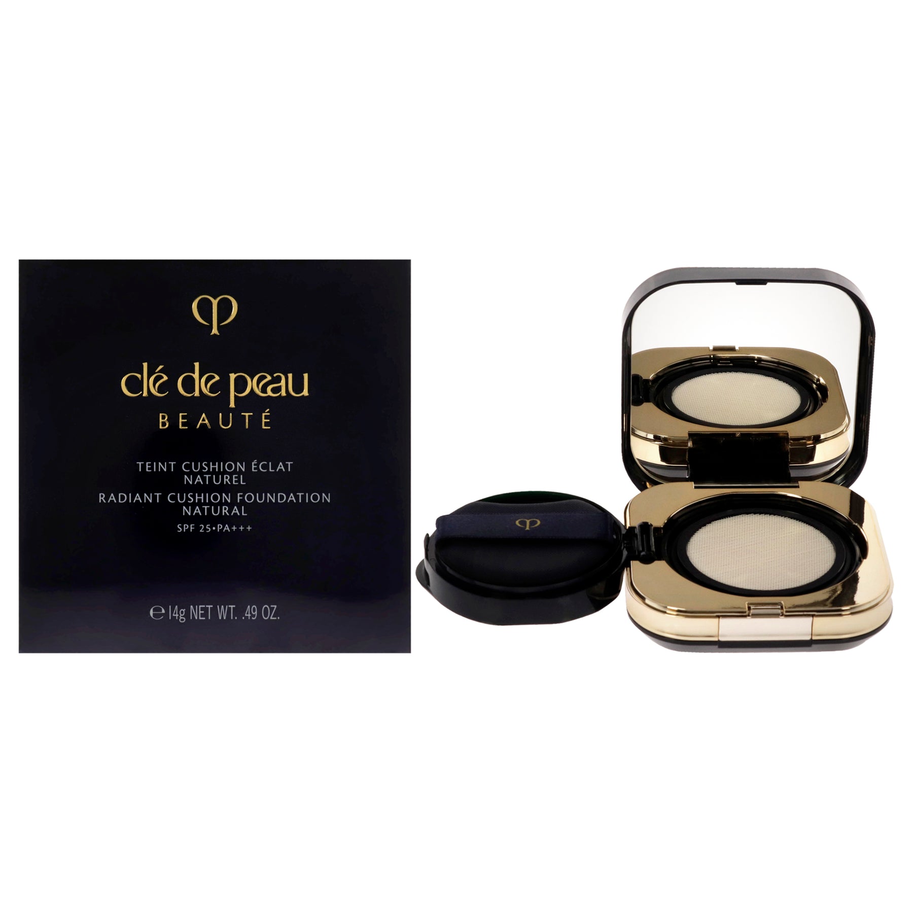 Radiant Cushion Foundation natürliche SPF 25 PA Plus O10 Hell mittel Ocher von Cle De Peau für Damen – 0.49 oz Foundation