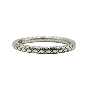 Bottega Veneta Intrecciato Armband aus Silbermetall