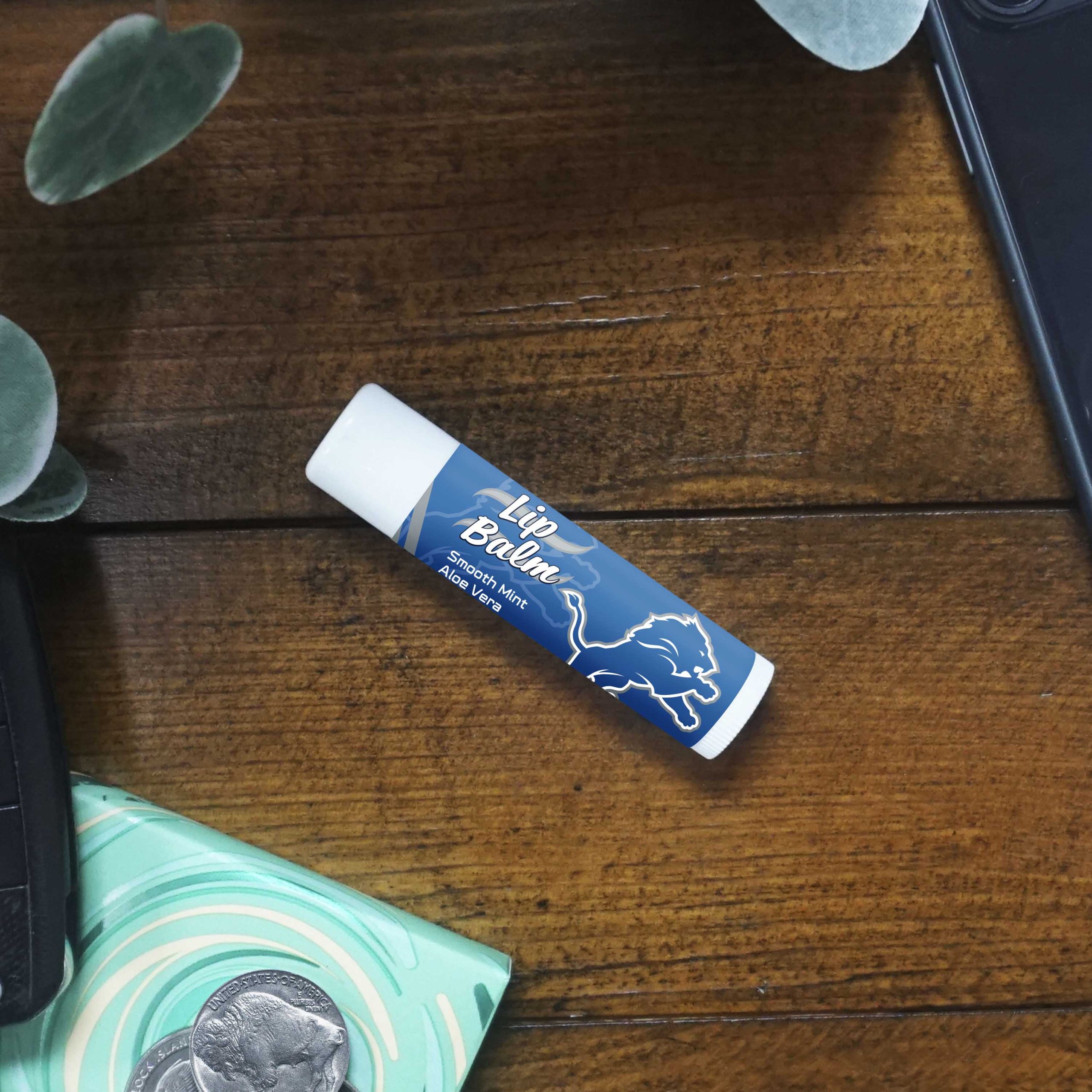 Fanmats Detroit Lions glatt Minze SPF 15 Lippenbalsam