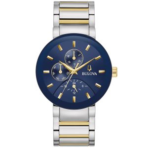 Bulova Herren modern Blau Dial Uhr