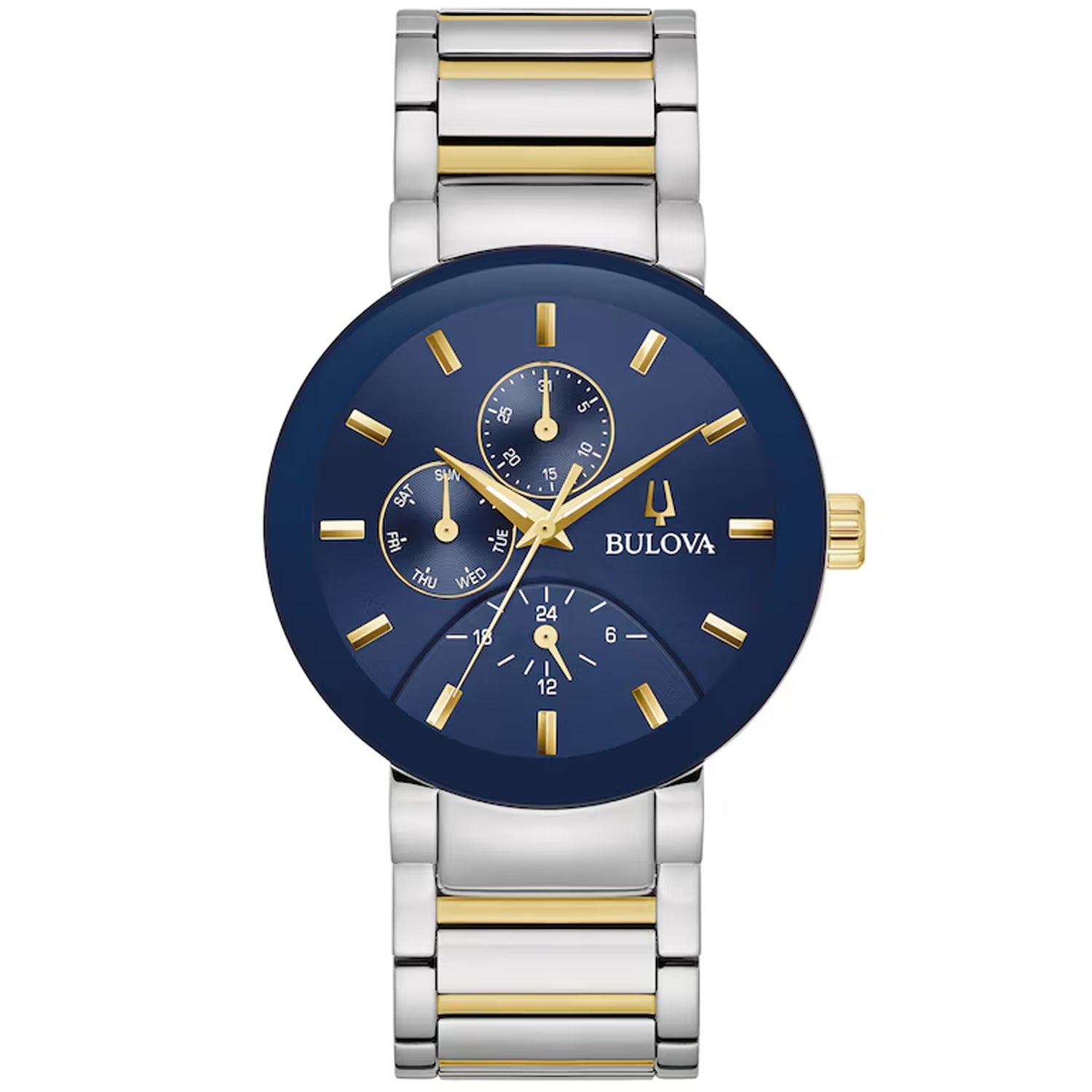 Bulova Herren modern Blau Dial Uhr