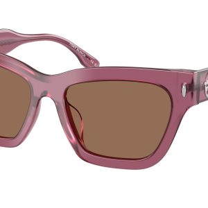Tory Burch Damen 54mm Berry transparente Sonnenbrille