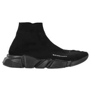 Balenciaga Speed Trainer Sneaker aus schwarzem Polyester