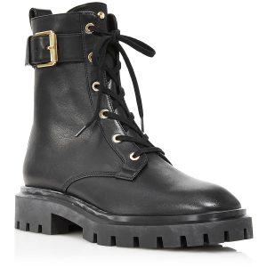 Ultra Pull auf Kunstleder Combat & Schnürstiefel