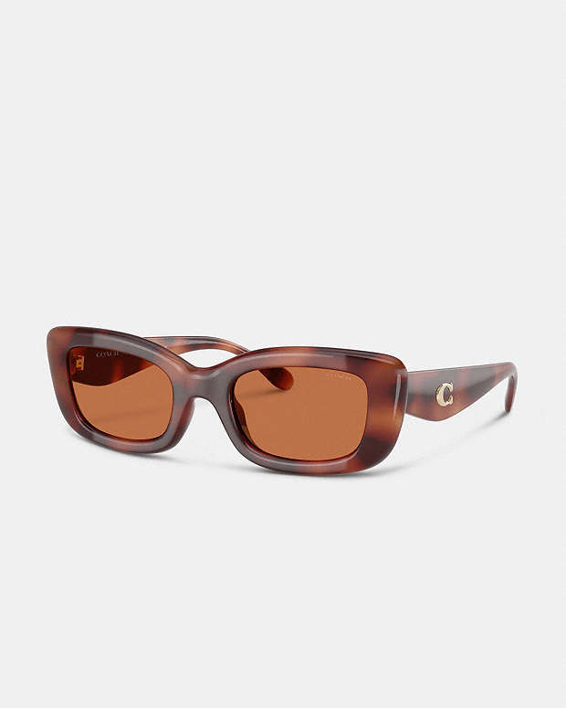 Coach 51mm Karamell Tortoise Sonnenbrille für Damen