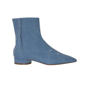 Maison Margiela Pointed Toe Stiefel in blau denim 7703702110268