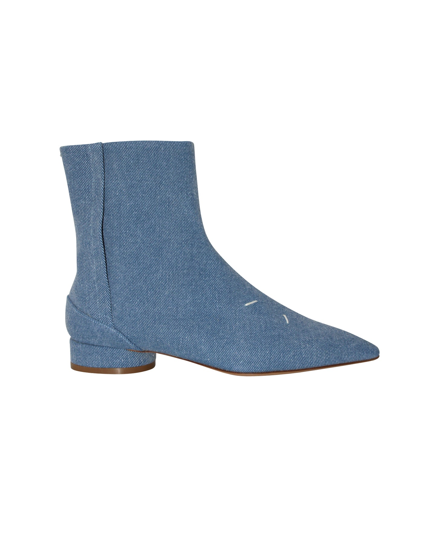 Maison Margiela Zehenspitzenstiefel in Blau Denim