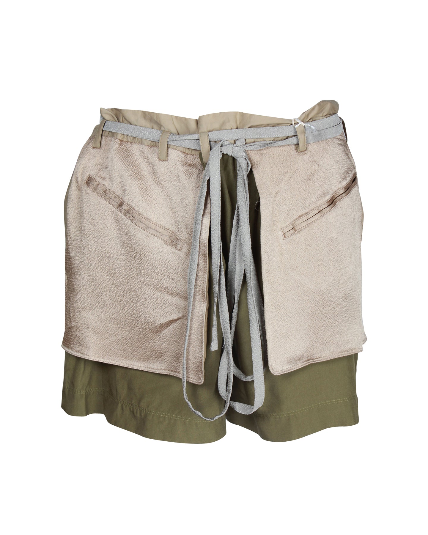Valentino Hosenshorts in Oliv Satin