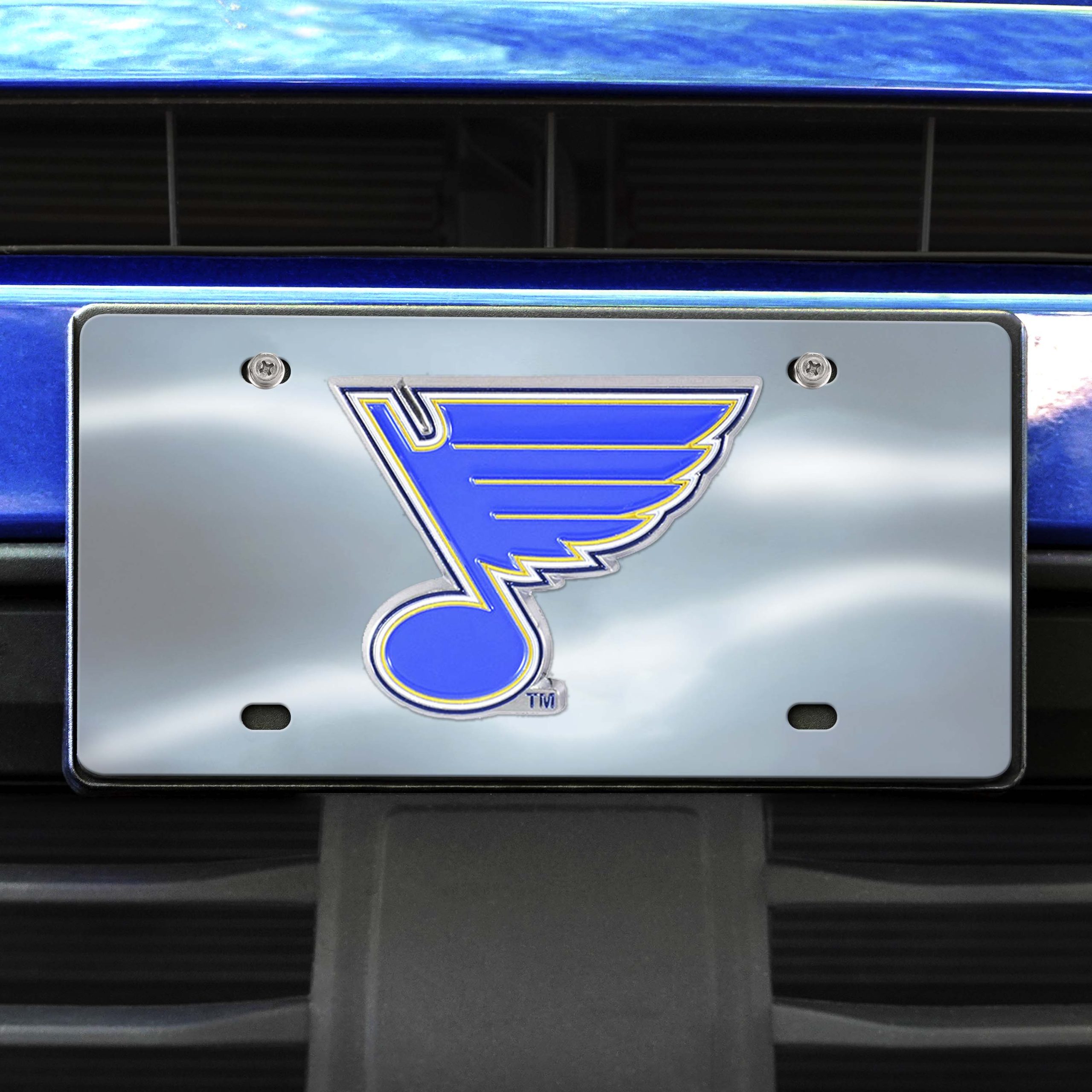 Fanmats St. Louis Blues 3D Edelstahl Nummernschild
