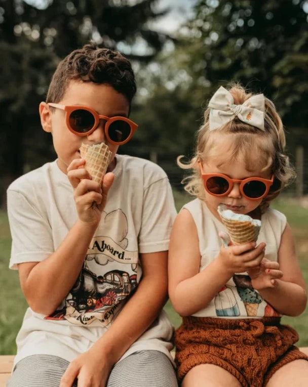 Nachhaltige Kinder Polarisierte Sonnenbrille – Rust