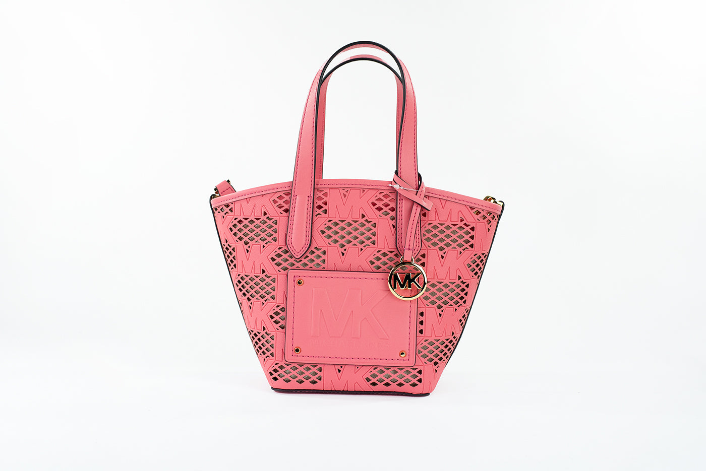 Michael Kors Kimber Kleine Tee Rose Leder 2 in-1 Zip Tragetasche Messenger Tasche Damen Geldbörse