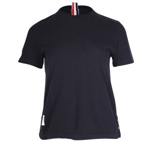 Thom Browne RWB Back Stripe Relax Fit abschlag aus marine baumwolle 7703702405180