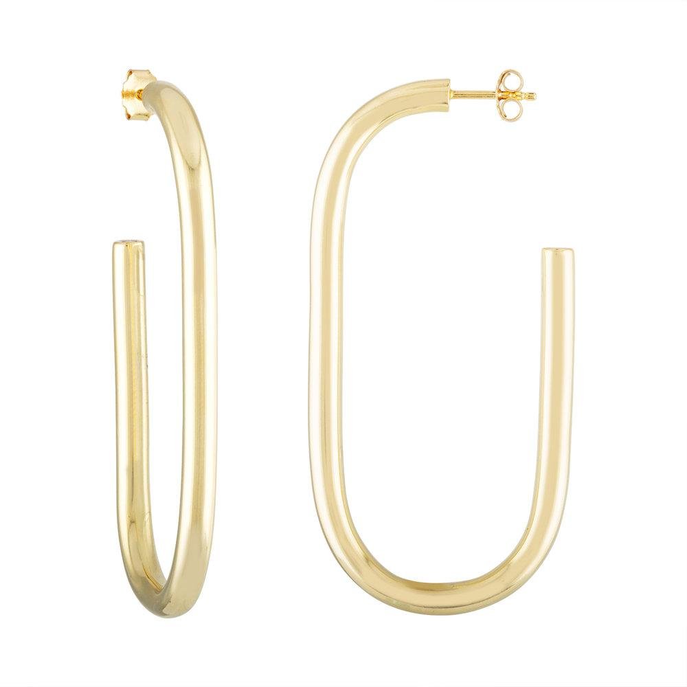 Formelle Maya Ohrringe in Gold
