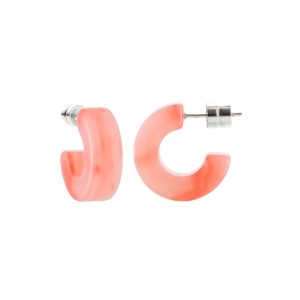 Muse Hoops in Bright rosa