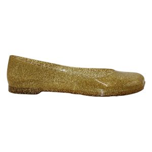 Loewe + Paula’s Ibiza Glittered Ballet Wohnungen in Gold pvc 7703706927164