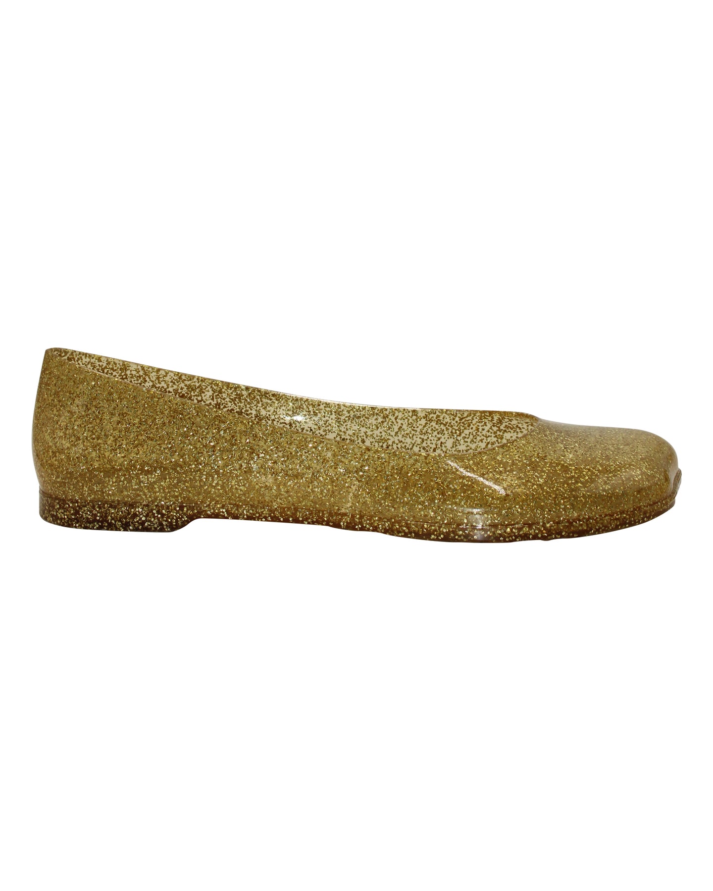 Loewe + Paula's Ibiza Glitzerte Ballerinas aus PVC in Gold