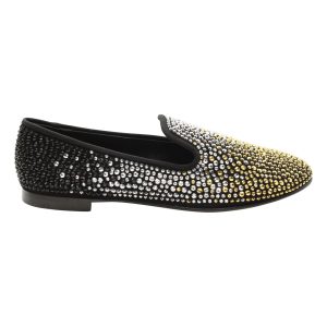 Giuseppe Zanotti Studded Smoking Slippers in Schwarzwild 7703702732860