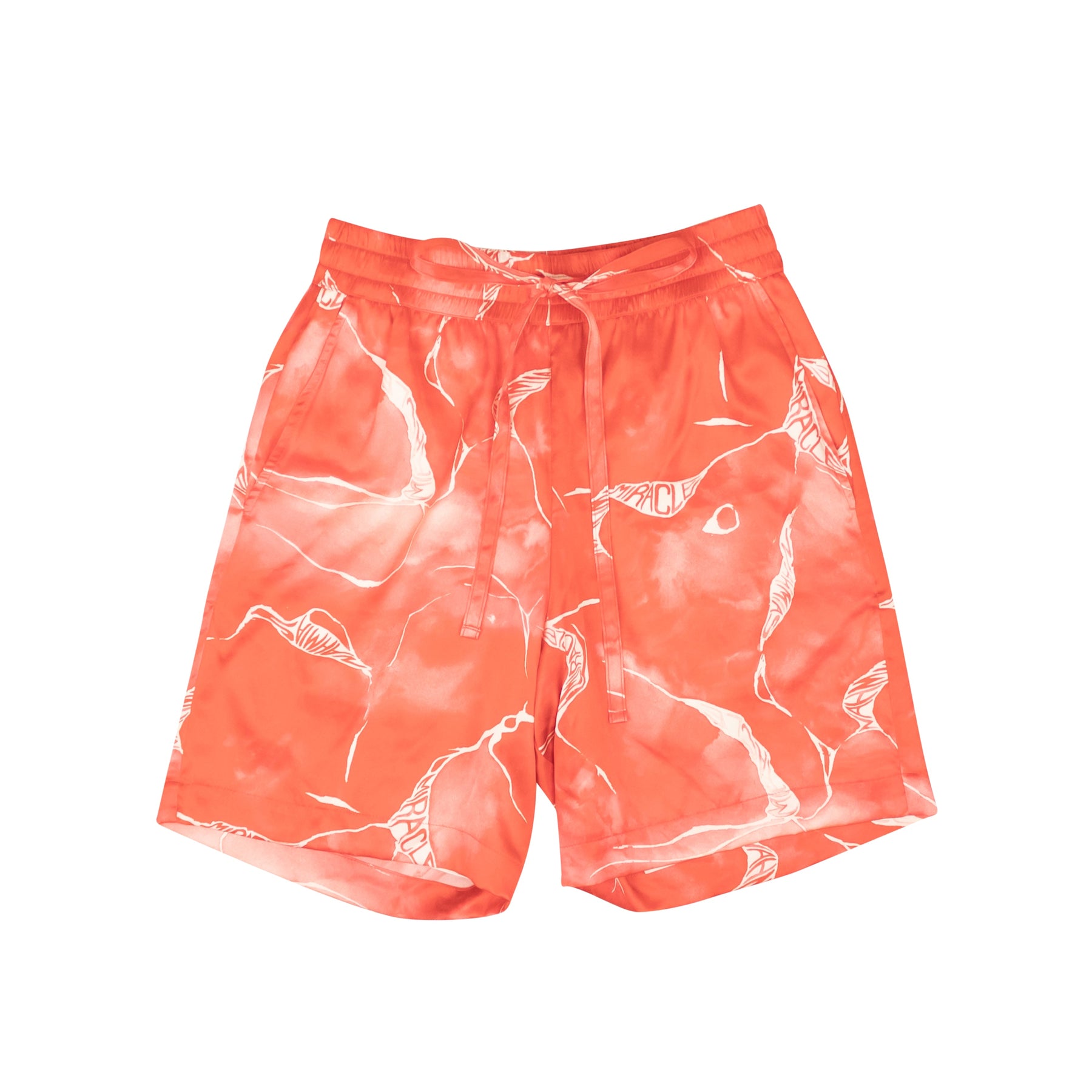 Nahmias Miracle Batikmuster Seidenshorts – Rot