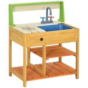 Streamdale Mud Küche Outdoor Küche Playset für Kinder aus Holz mit realistischen spielen Küche Spielzeug