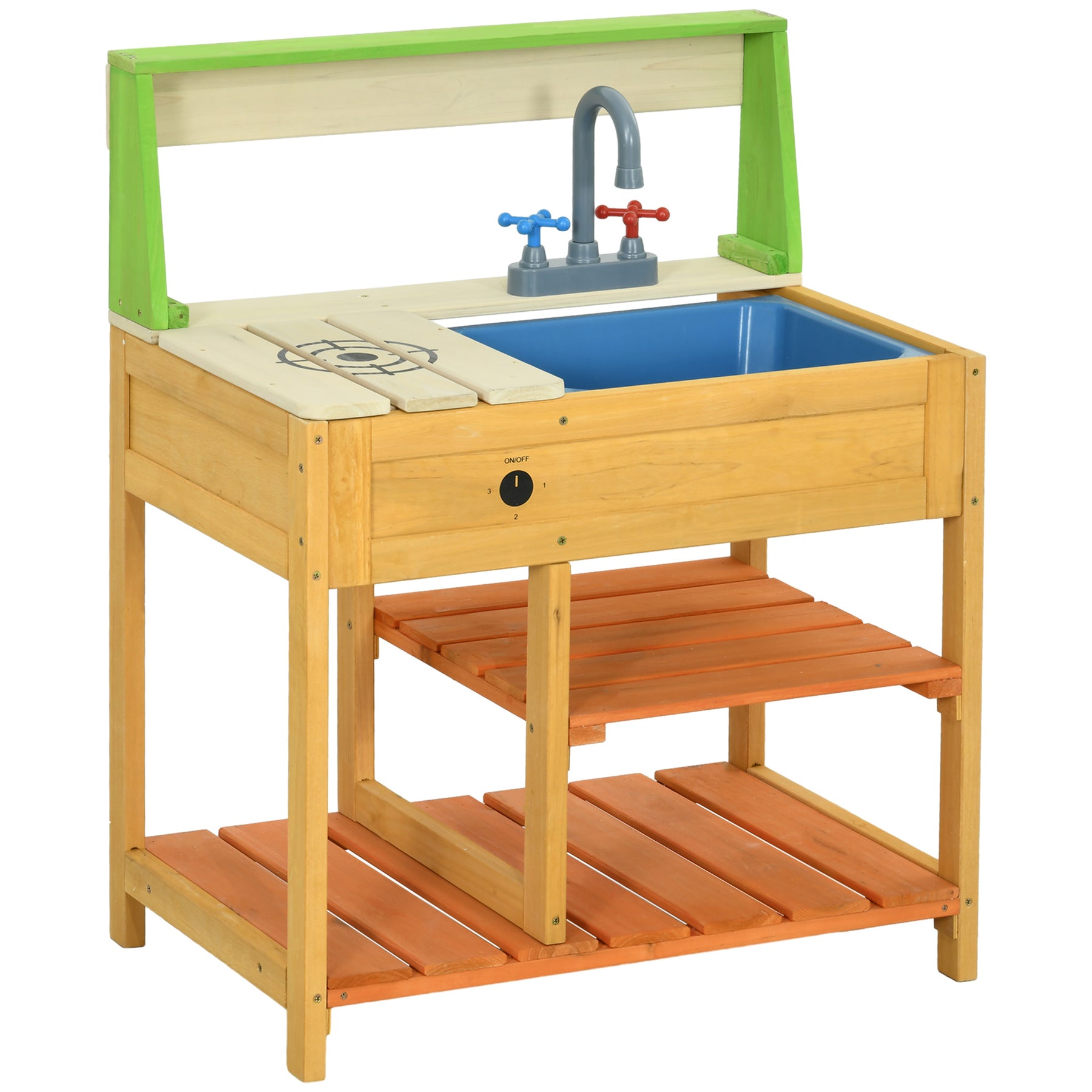 Streamdale Mud Küche Outdoor Küche Playset für Kinder aus Holz mit realistischen spielen Küche Spielzeug