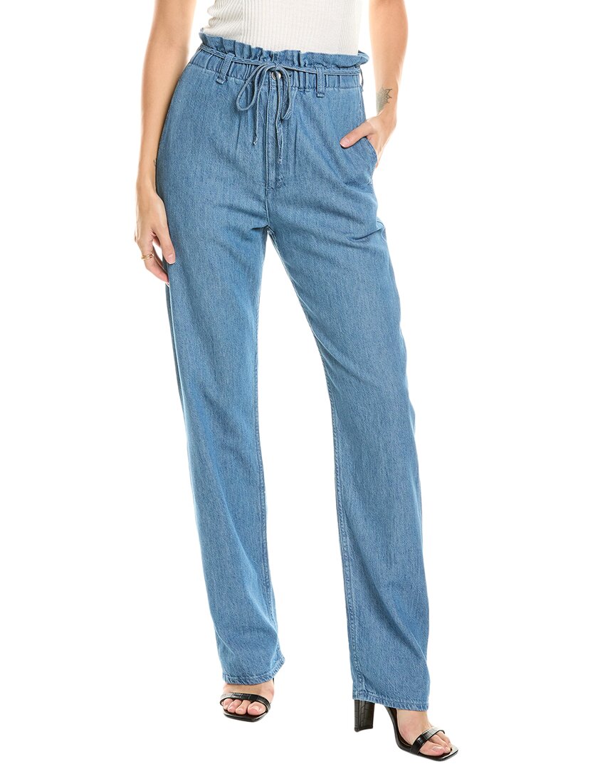 Rag & bone Dunkel Indigo Leinen-Blend Gerade Jeans