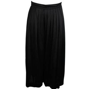 Celine Pleated Wide Leg Hose in schwarz Triacetat 7703703814204