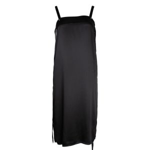 Lanvin ärmelloses gerades Kleid aus schwarzer Seide 7703703912508