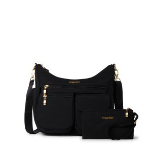 Baggallini Damen modern Everywhere Hobo Umhängetasche mit Armreif