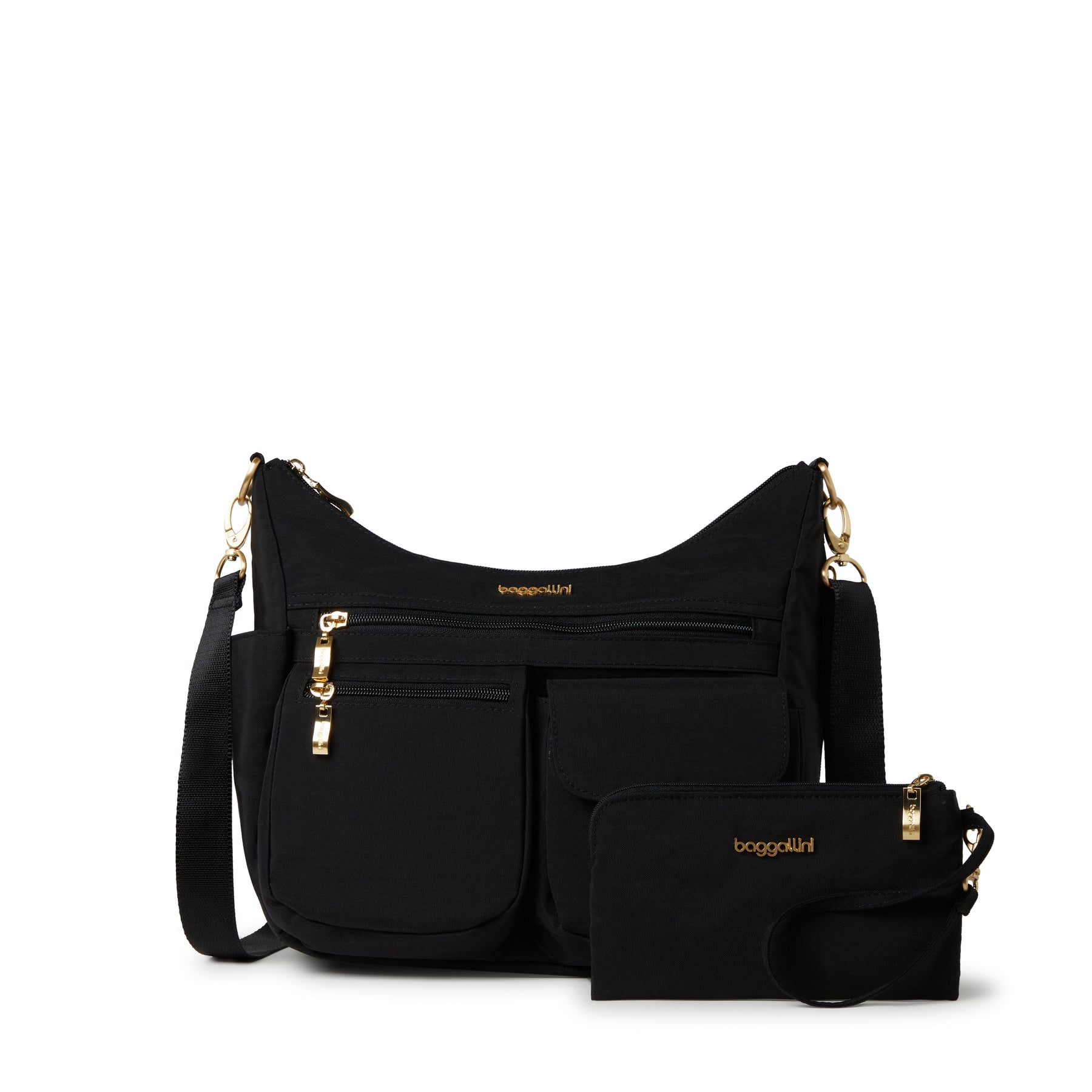 Baggallini Damen modern Everywhere Hobo Umhängetasche mit Armreif