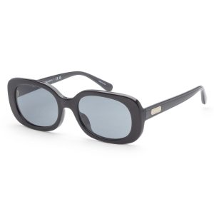 Coach 54mm schwarze Sonnenbrille für Damen