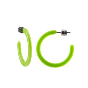 Mini-Hoops in Neon grün