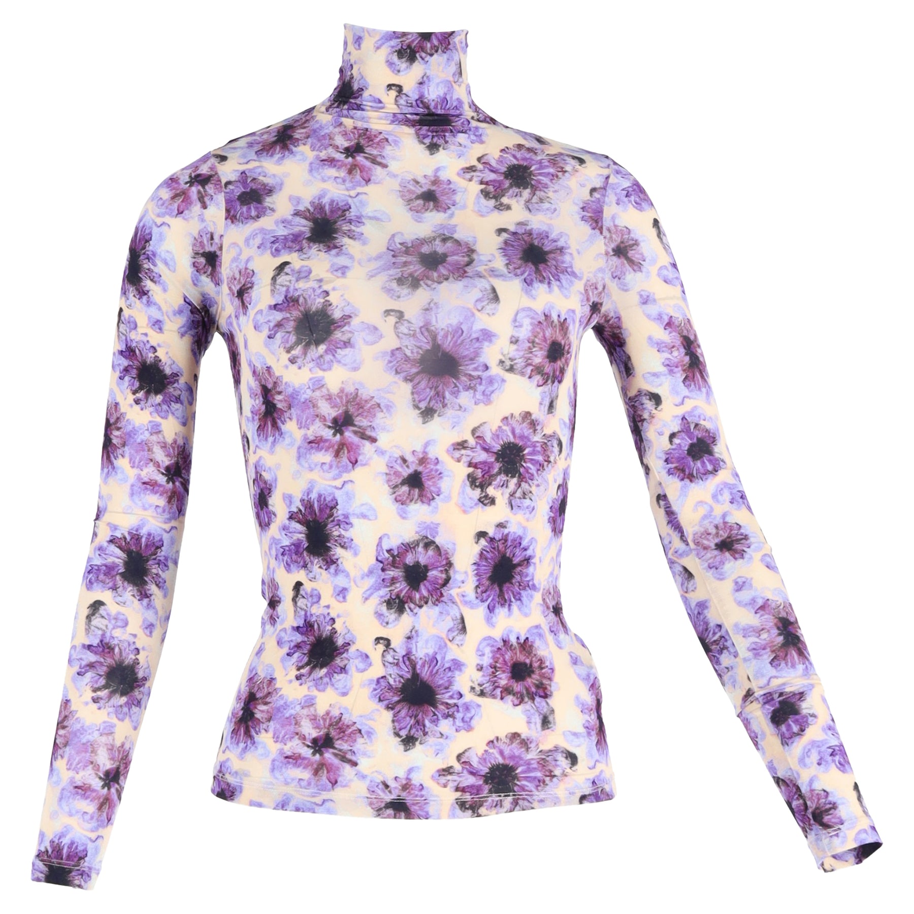Ulla Johnson Aurelia Rollkragenpullover mit Blumenmuster Viskose