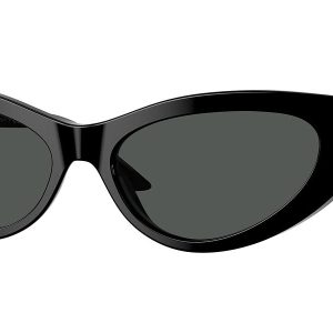 Versace 56mm schwarze Sonnenbrille für Damen
