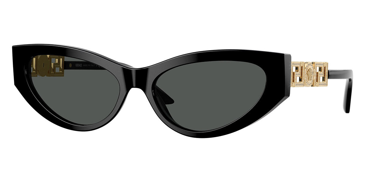 Versace 56mm schwarze Sonnenbrille für Damen