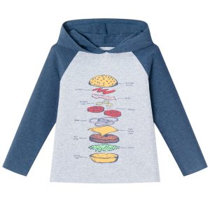 Andy & Evan Jersey T-Shirt mit Kapuze