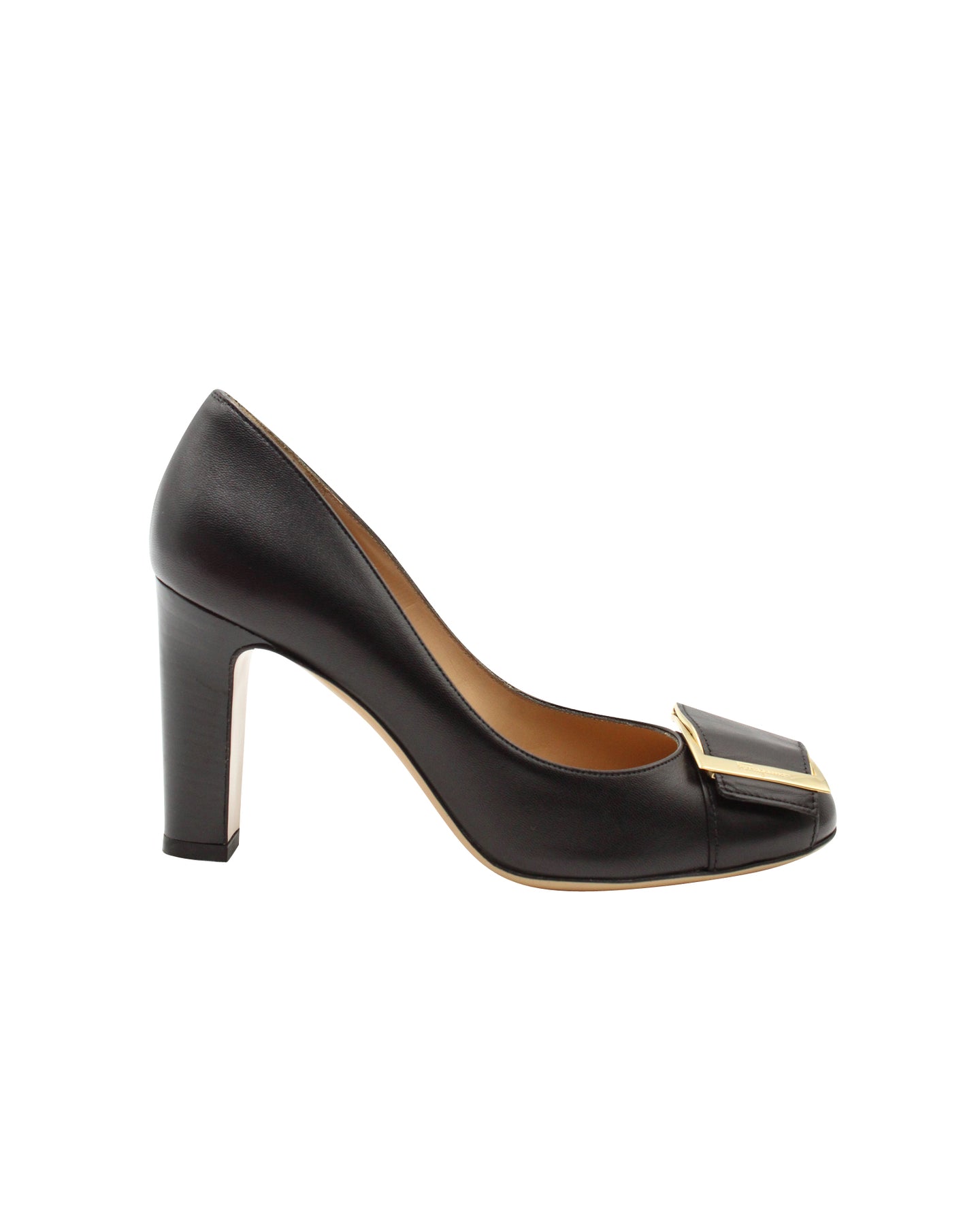 Salvatore Ferragamo Pumps aus schwarzem Leder