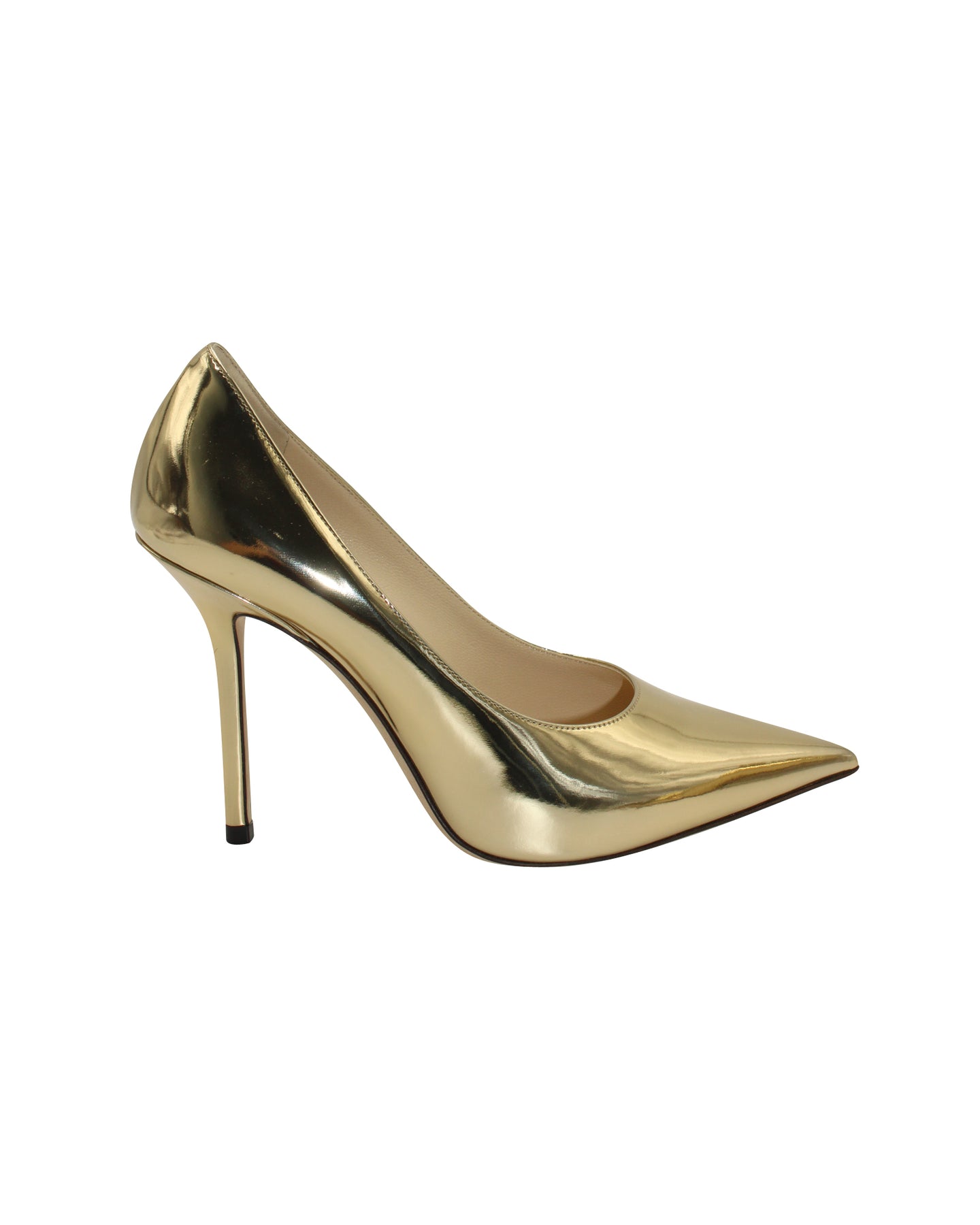 Jimmy Choo Gepunktete Pumps aus goldenem Leder