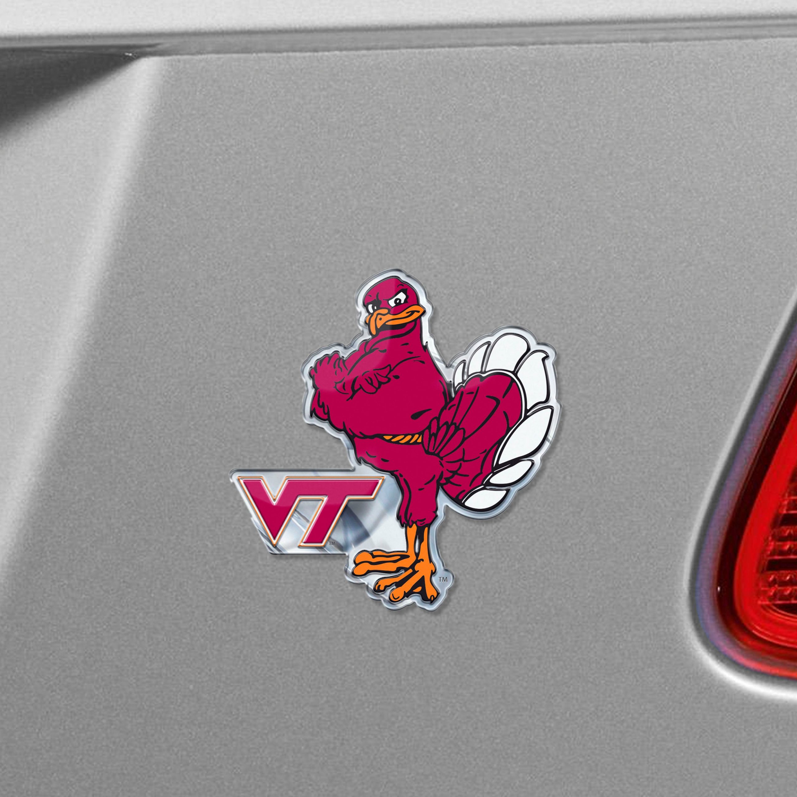 Fanmats Virginia Tech Hokies Heavy Duty Aluminium geprägte Farbe Emblem – Alternative